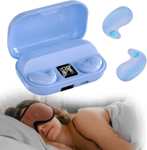Vista 12 de Xmenha Auriculares Inalámbricos Planos Invisibles para Dormir IPX5 Impermeables Auriculares Delgados Invisibles para Dormir para Personas que