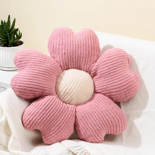 Vista 19 de Sioloc Almohada Decorativa de Flores, Lindo Cojín de Asiento de Suelo con Margaritas, Almohadas Decorativas Divertidas y Estéticas para Cama Sofá