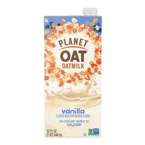 Vista 6 de Planet Oat Leche de avena para barista Edición Original 32 fl oz (Paquete de 12), leche sin lácteos para usar con café, sin gluten, sin soja, sin