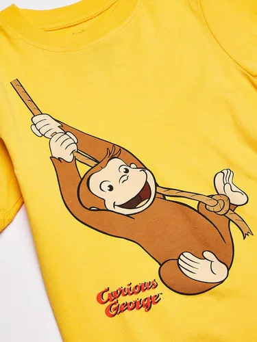 Vista 3 de Curious George Paquete de 3 camisetas surtidas para niños y niños, número 1 Surtido