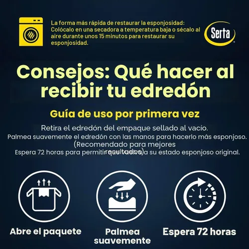 Vista 7 de Serta Edredón de fibra de plumón de ganso tamaño King de gran tamaño, funda de edredón 100% algodón, edredón hipoalergénico de lujo de hotel