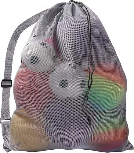 Vista 31 de GSE Games & Sports Expert 24x36/30x40 X-Large Mesh Sports Equipment Drawstring Bag for Soccers, Basketballs, Footballs
