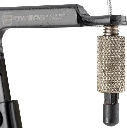 Vista 7 de Powerbuilt Alicates de abrazadera de manguera de ajuste de precisión con mango antideslizante, cable flexible de 24 pulgadas y mecanismo de bloqueo