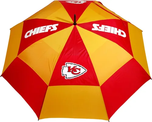 Vista 14 de Team Golf NFL San Francisco 49ers - Paraguas de golf de 62 pulgadas con funda protectora, diseño de protección contra el viento de doble toldo