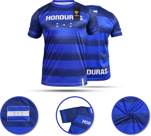 Vista 3 de Fury Honduras Soccer Jersey - Honduras Soccer Shirt - Camiseta de Futbol de Honduras Football Jersey MenWomenUnisex