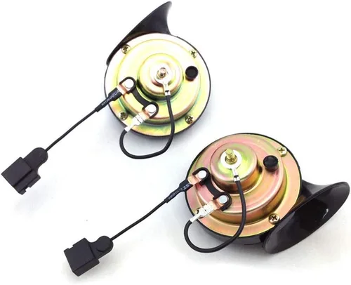 Vista 7 de FARBIN Bocina de coche para Toyota, Lexus, Subaru, bandera roja y otras series de modelos, bocinas gemelas de metal de tono alto/bajo de 12 V