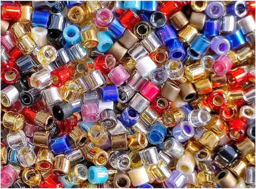 Vista 8 de Miyuki Delica Seed Bead - Mezcla 10/0 para hacer joyas, cuentas de semillas de vidrio japonesas, 0.7 oz (10 g)