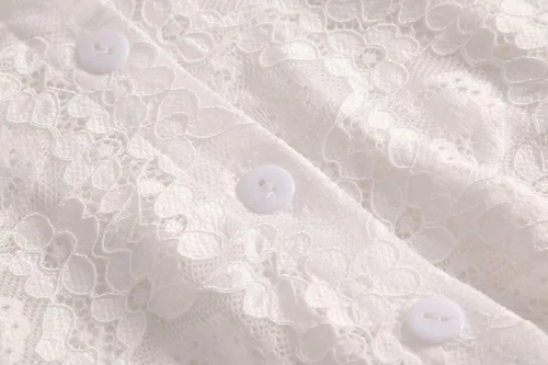 Vista 4 de SUZALA Collar falso de encaje, cuello falso desmontable para mujer, cuello falso para blusa, suéter