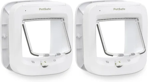Vista 9 de PetSafe Puerta de gato interior y exterior - Puerta de mascotas Microchip RFID - Bloqueo de 4 vías: trabaja con hasta 40 mascotas programadas
