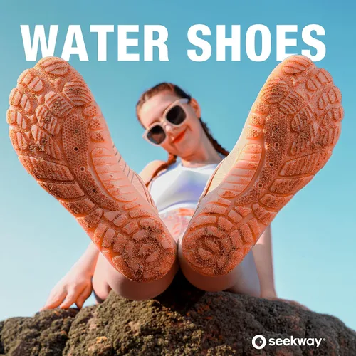 Vista 7 de SEEKWAY - Zapatos de agua unisex, de secado rápido, tipo calcetín y con sensación de pie descalzo para adultos, para playa, natación, río, piscina