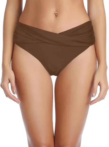 Vista 30 de Parte inferior de bikini para mujer, cobertura completa, parte inferior de Negro