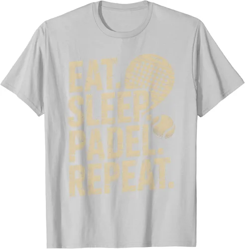 Vista 48 de Camiseta Eat Sleep Padel Repeat Padel Jugador de Tenis