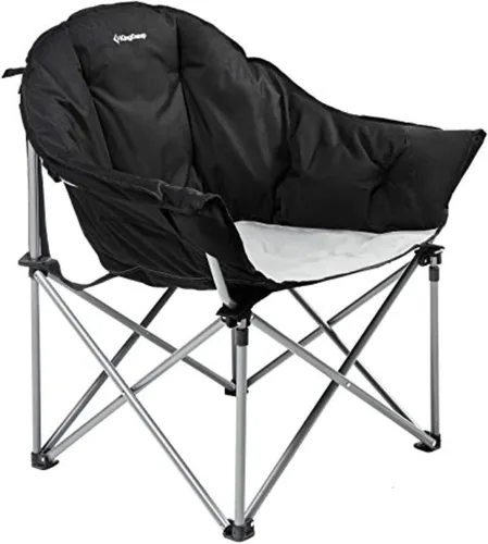 Vista 13 de KingCamp Silla de camping extragrande XL, sofá plegable resistente de 500