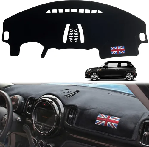 Vista 7 de Tapicería para Salpicadero Compatible con BMW Mini Cooper Serie R F, Protector Antideslizante Personalizado, Protector Solar (F55 F56)