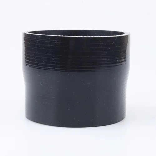 Vista 106 de AC PERFORMANCE ID de 1" a 1/2" (25mm a 13mm) Manguera de silicona recta reductora de 3 capas reforzada negra, 3" de longitud Negro