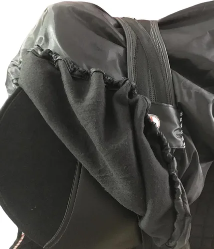 Vista 5 de Majestic Ally Nylon impermeable forro polar Ride On Inglés silla de montar cubierta - varios colores (negro)