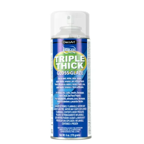 Vista 14 de DecoArt Triple Thick Gloss Glaz, Botella de 8 fl oz, Blanco Azul
