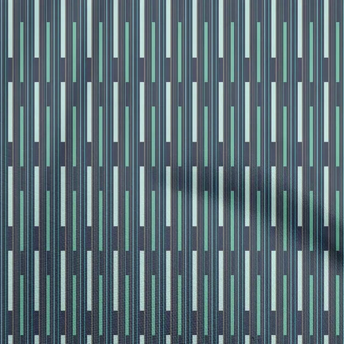 Vista 10 de oneOone - Tela de algodón flexible y aguamarina, diseño de rayas de costura, proyectos de manualidades de 39.8 in de ancho