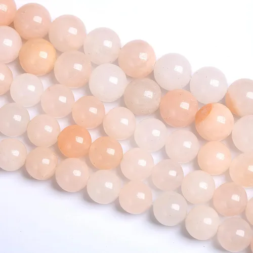 Vista 82 de 4MM 86 piezas Cuentas sueltas de piedra natural de amazonita calcedonia para hacer joyería DIY Pulsera Collar 1 hebra