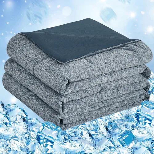 Vista 12 de CHOSHOME Edredón Refrescante Tamaño Twin, Manta Refrescante con Fibra de Enfriamiento Q-Max 0.45 Arc-Chill, Manta de Verano Fresca para Sudores