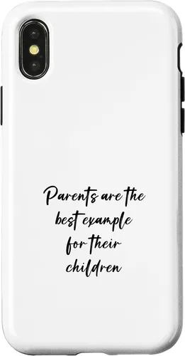 Vista 5 de Parents are the best example for their children Case for iPhone XR