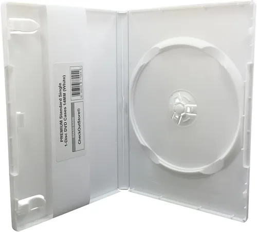 Vista 12 de CheckOutStore Premium - Estuche para 1 disco único estándar de DVD de 14 mm, Negro, 6