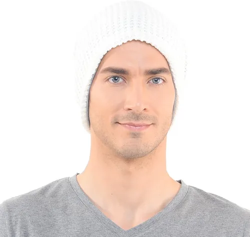 Vista 2 de FORBUSITE Gorro de punto largo holgado para hombre para verano e invierno, de gran