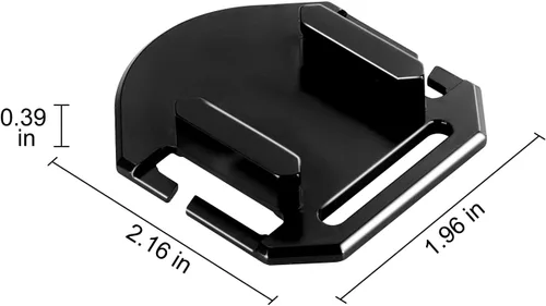 Vista 3 de MOLLE - Chaleco táctico con base de conexión, hebilla colgante, soporte Molle con tornillo giratorio de 360 grados, kit de casco para GoPro