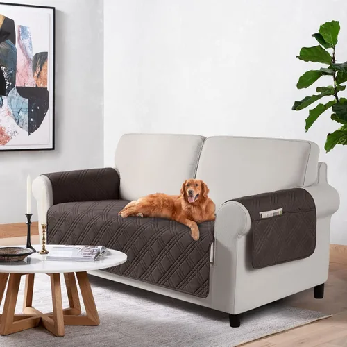Vista 32 de TAOCOCO Fundas impermeables para silla para mascotas y perros con respaldo antideslizante, fundas para asiento de silla con bolsillo lateral