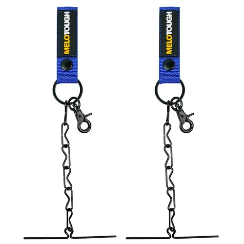 Vista 14 de MELOTOUGH Tanga de cinta para cinturón de herramientas, cintura electricistas, cadena con llavero y gancho de gatillo, color azul, 1 paquete