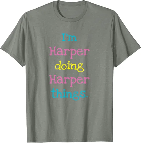 Vista 36 de Harper - Camiseta de regalo para niños con texto personalizado