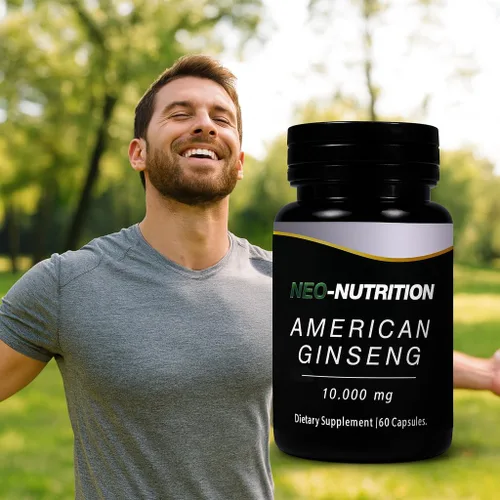 Vista 5 de AMERICAN GINSENG 10,000 mg de extracto de raíz de ginseng en polvo, píldoras de energía y enfoque para hombres y mujeres, potente raíz de ginseng