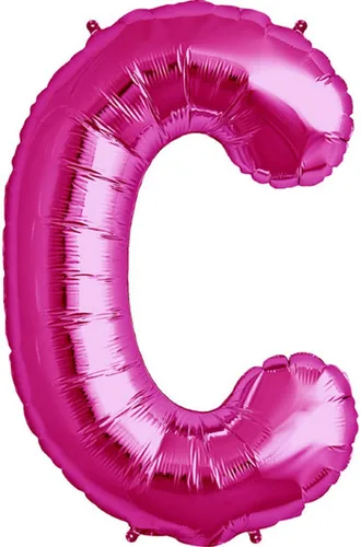 Vista 4 de Letra K - Globo de helio magenta - 34 pulgadas