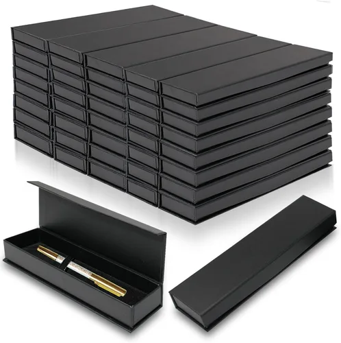 Vista 9 de Olutacot 21 Piezas Cajas de Regalo para Bolígrafos Vacías Caja de Regalo para Bolígrafo Negro con Cojín Caja de Exhibición para Bolígrafos y Joyas