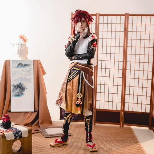 Vista 7 de CR ROLECOS Genshin Impact Cosplay Costume Outfit Halloween Party Suit