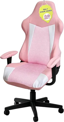 Vista 10 de Fundas para Sillas Gaming Solamente, Elásticas Suaves Gruesas de Malla Transpirable Resistentes a Rayones Funda de Asiento para Silla Gaming con 2