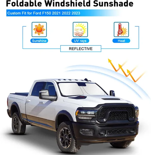 Vista 8 de Parasol para parabrisas Dodge RAM 2500 3500 2026 2025-2010
