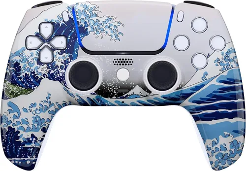 Vista 15 de Custom Wireless Controller Compatible with PS5 - Multiple Designs Available (Abstract Fusion)
