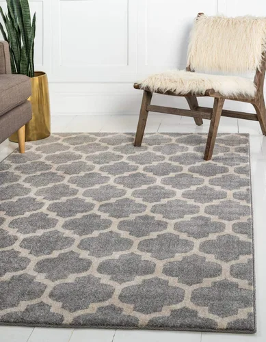 Vista 22 de Unique Loom Trellis Collection - Alfombra de área de Filadelfia, rectangular de 2 pies 2 pulgadas x 3 pies, color morado y marfil
