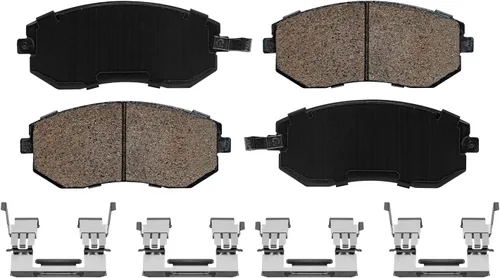 Vista 7 de Detroit Axle - Kit de Frenos Delanteros para Subaru BRZ Impreza Frenos Perforados y Ranurados Rotores Pastillas de Freno Cerámica Reemplazo: Rotores