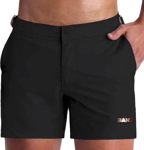 Vista 16 de Bang Men's Swimwear - Tailored Shorts - Adjustable Waistband Stretch Quick Dry Swimsuit
