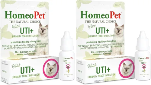 Vista 8 de Homeopet UTI Plus para infecciones urinarias para gatos, 0.5 oz