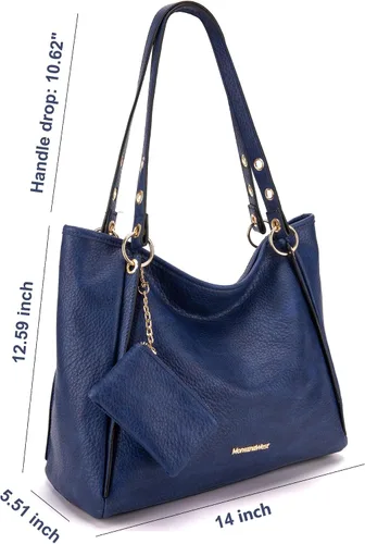 Vista 3 de Montana West Hobo Bags para mujer con asa superior, bolso de hombro
