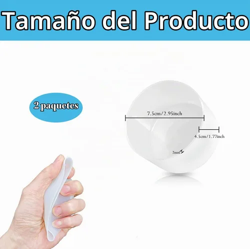 Vista 4 de 2 piezas de funda protectora de silicona para Stanley, compatible con el vaso Stanley de 20-40 oz y la botella de agua Hydro Flask de 12-24 oz