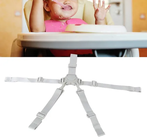 Vista 2 de Eujgoov Correas ajustables para silla de bebé, arnés de 5 puntos, correa de seguridad para cochecito, silla de bebé, universal, para silla de bebé
