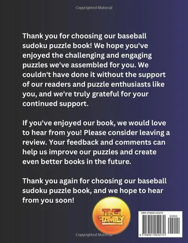 Vista 2 de Baseball Sudoku Puzzle Book A Home Run for Puzzle Fans Baseball-Themed Sudoku Challenges for All Levels