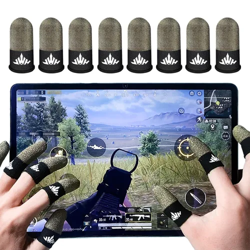 Vista 7 de JWH Controlador de juegos para iPad Mango lavable y reutilizable Antideslizante Silicona Gamepad Agarre de mano Multidedos Activadores Operación