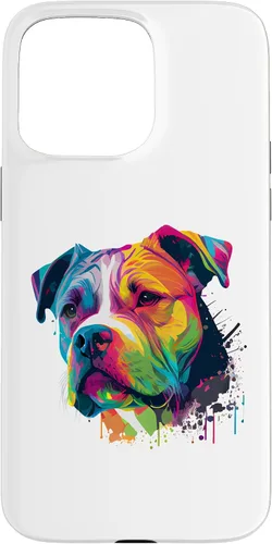 Vista 31 de Colorful American Bulldog American Bully Men Women Case for iPhone 17
