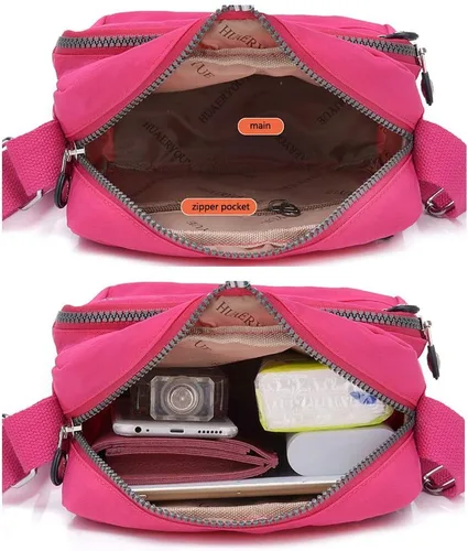Vista 4 de KARRESLY Bolso bandolera de nailon casual impermeable para mujer