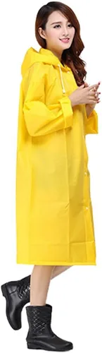 Vista 2 de Piloto de lluvia ligero con capucha impermeable Sister Amy para mujer, largo para el aire libre
